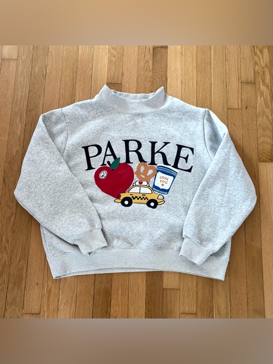 Parke Tops - PARKE New York Sweatshirt Mock Neck Limited Edition NYC Taxi Size L/XL